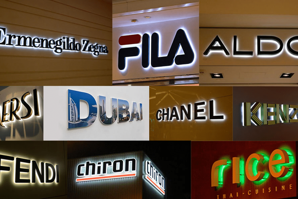 illuminated signs dubai